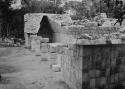 Struct. 3E3. Interior view of colonnade, looking north. Repair completed.