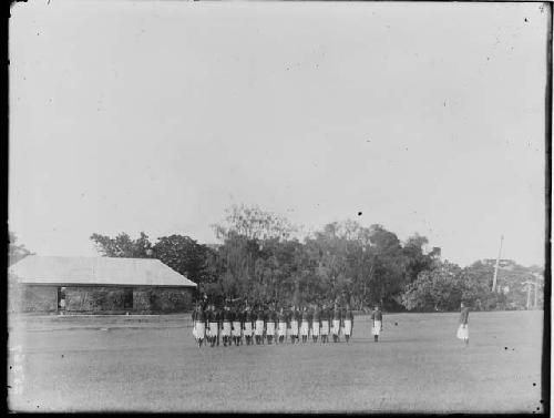 Men Lined Up