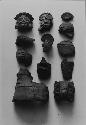 Fragments of effigies and plumbate vessels