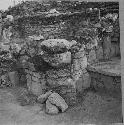 Shrine and bench at Structure Q151