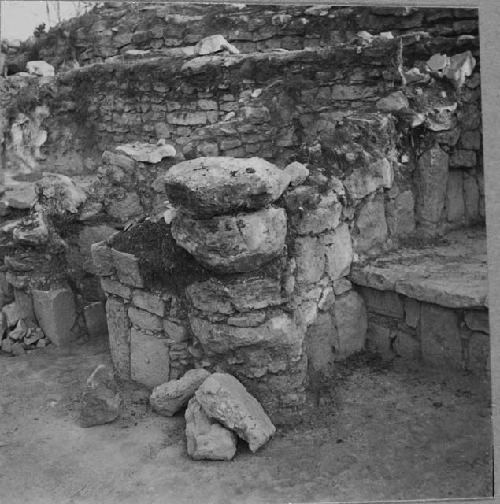 Shrine and bench at Structure Q151