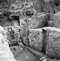 Detail of constructions exposed below ballcourt A