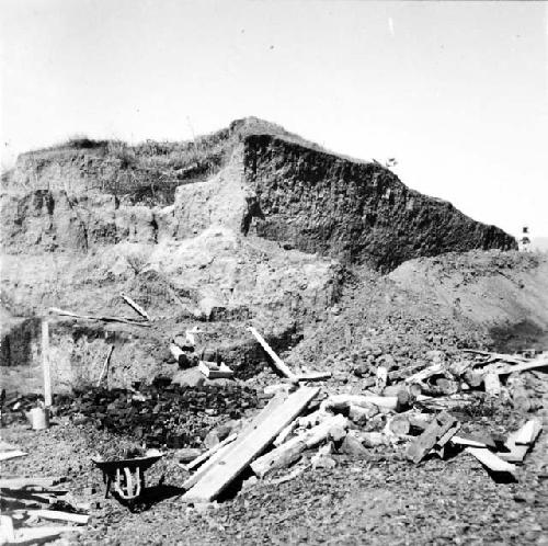 View of Mound E-III-1 looking south