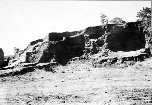 General view looking southwest, Mound C-III-10