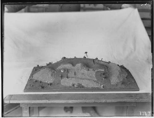 Model of burial place