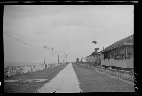 Road in urban setting