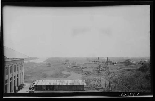 Construction along the Panama Canal