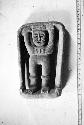 Limestone Atlantean figure in frame