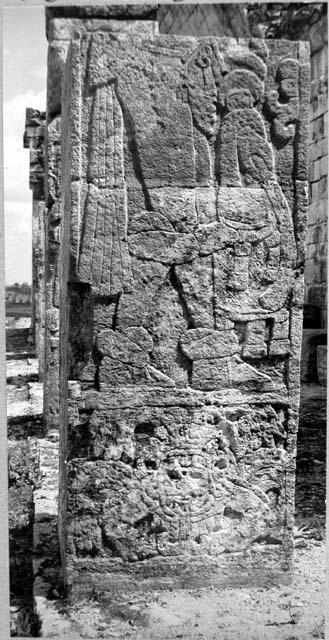 2D1 South Temple. West side of column 6.