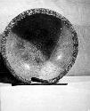 Ceramic bowl, sherd missing from rim