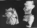 Two Mayapan Effigy censer heads.