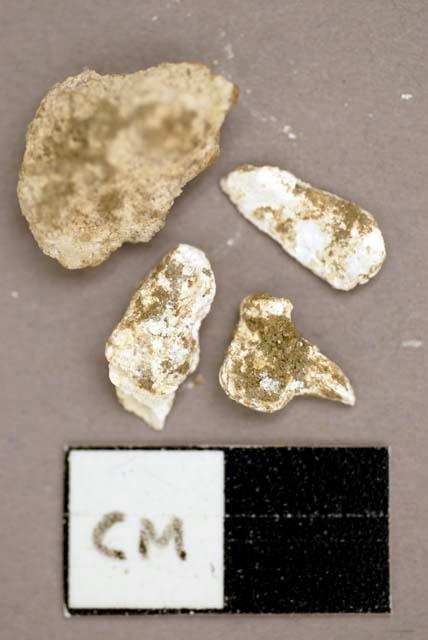 Architectural, ceramic, mortar fragments