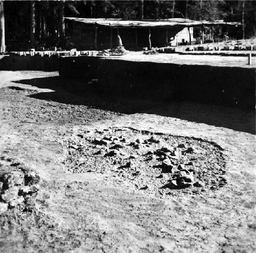 Mound B; Structure D; Southwest corner