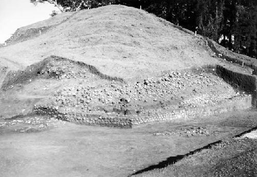 Mound B- Southwest corner of structure