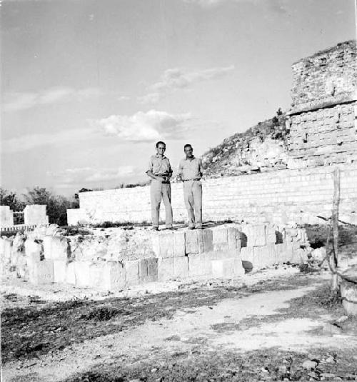 Altar Platform decorated with Hieroglyphs in front of Palace Str. 1