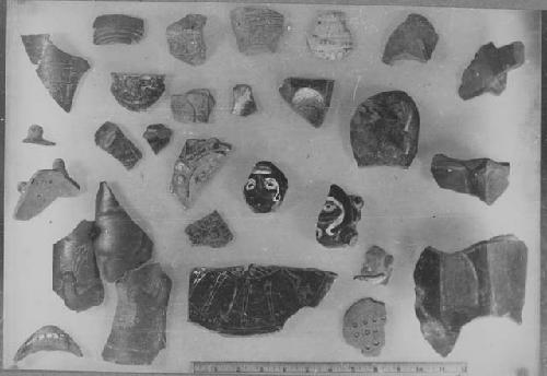 Assorted ceramic fragments