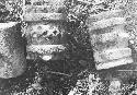 Three carved facade elements from structure in 41-7-28
