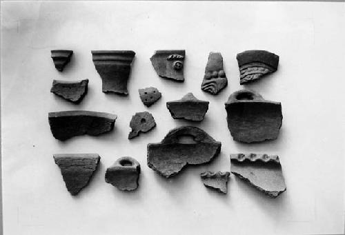 Potsherds. For complete description see catalogue card