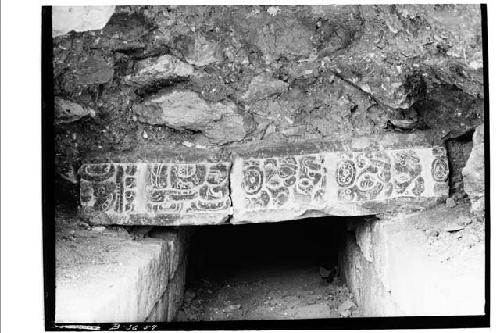 Re-used piece of hieroglyphic lintel