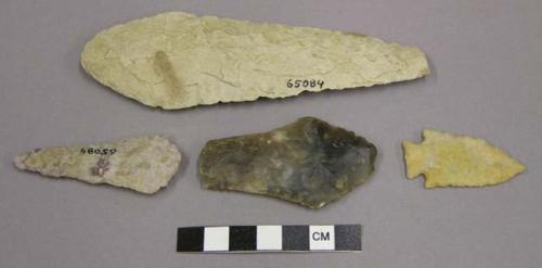 Points; various types, some fragments