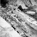 Palace. SW section as seen from the tower. Rear: stairway of Temple of the Inscr