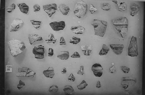 Assorted ceramic fragments