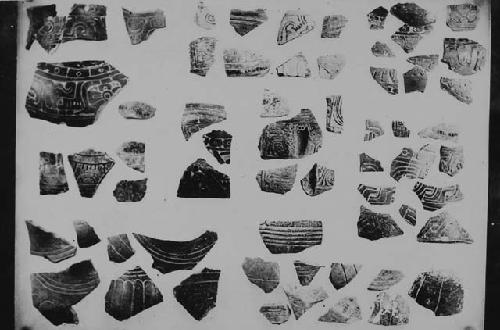 Assorted ceramic fragments