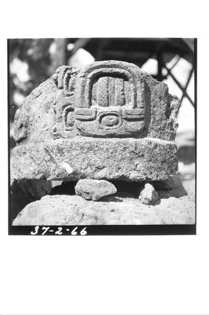 Sculpture F with Tun glyph