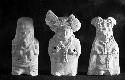 3 pottery figurines