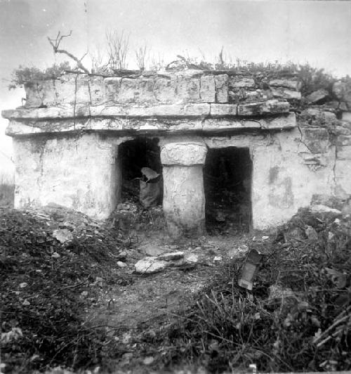 Front of Temple of Column Pamul Beach site