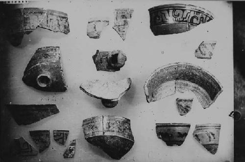 Assorted ceramic fragments