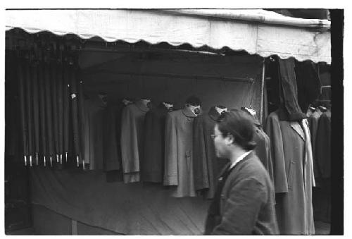 Western clothing for sale in a street stall