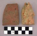 Brick, architectural, ceramic, fragments