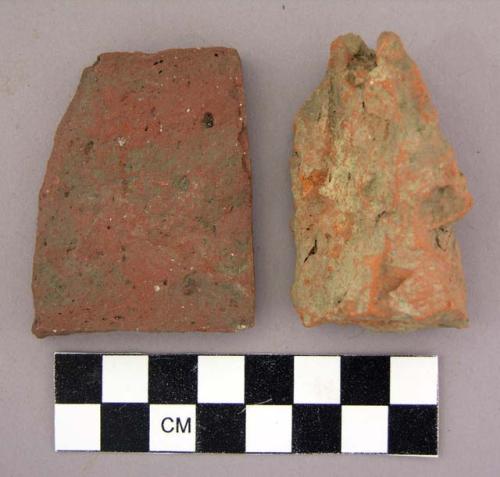 Brick, architectural, ceramic, fragments