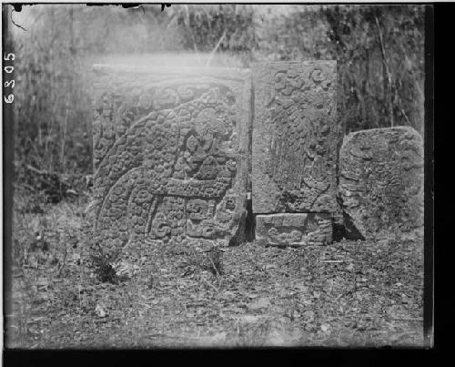 Sculptures near Ball Court and Temple of Tigers