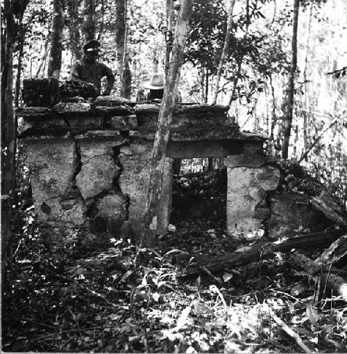 Temple on South side of the plaza, front or north view