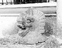 Sculptured serpent-head lid of incensario, after repair