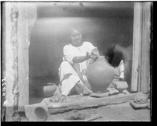 Woman Modelling Pottery