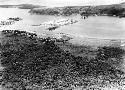 Aerial view of Flores and Lake Peten