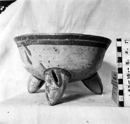 Tripodal Nicoya Polychrome Bowl