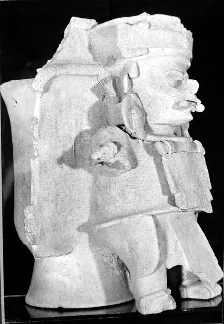 Human effigy censer - pub. by Morley 1946 in The Maya,  pl. 85.