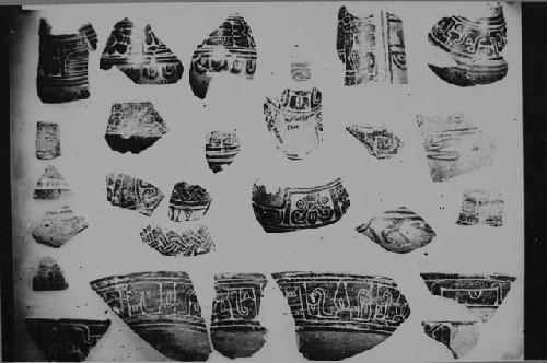 Assorted ceramic fragments