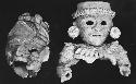 Two Mayapan Effigy censer heads.