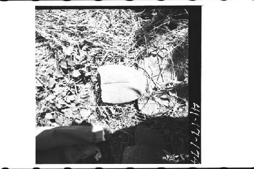 Two metates found near church