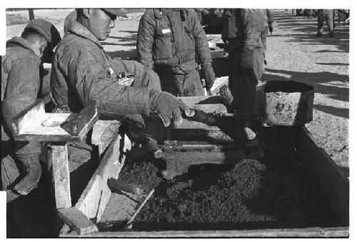 Men working on construction project