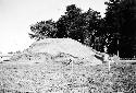 View of mound B prior to excavation