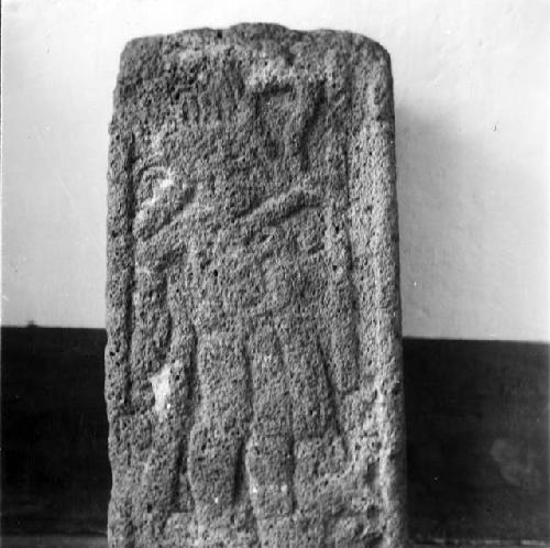 Sculptured stone in office of Garcia Payon, Jalapa