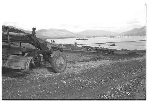 Vehicle in construction site