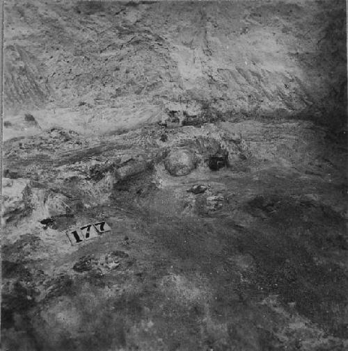 View of Partially Excavated Tomb
