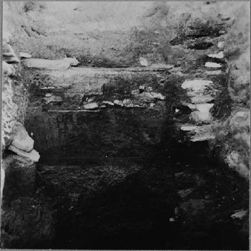 View of Strata; Stone Wall and Arch of Tomb 1 Roof